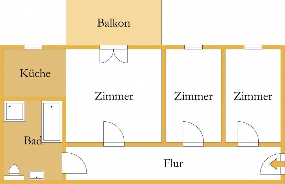 Grundriss Wohnung Zerbst/Anhalt