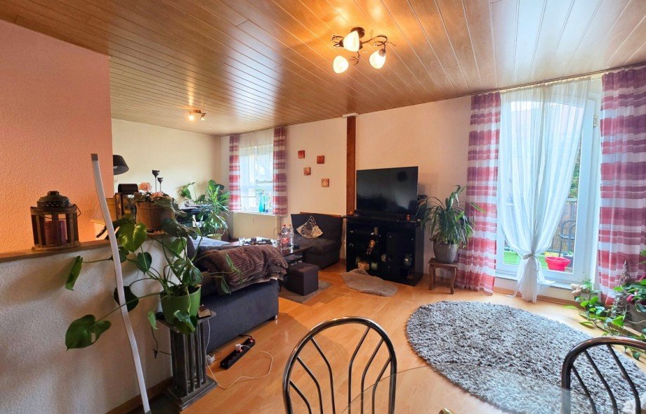 Wohnzimmer Maisonettewohnung K�then (Anhalt)