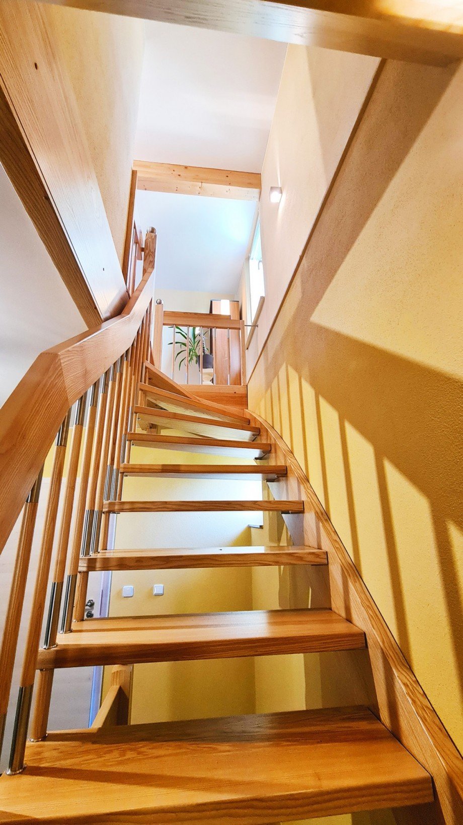 Treppe ins Obergeschoss Einfamilienhaus Osternienburger Land