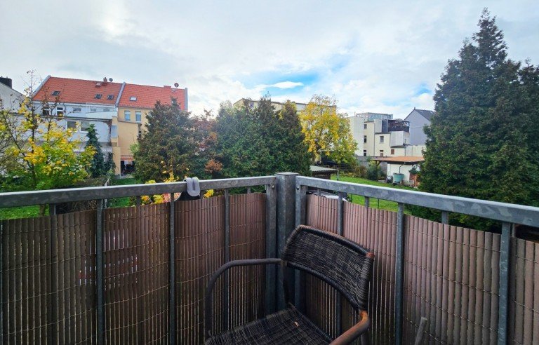Balkon K�then (Anhalt) Maisonettewohnung Balkon, Charme und eigene Haust�r!