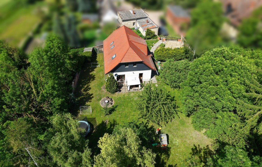 Luftbild Einfamilienhaus + Garten-2 Einfamilienhaus W�rbzig