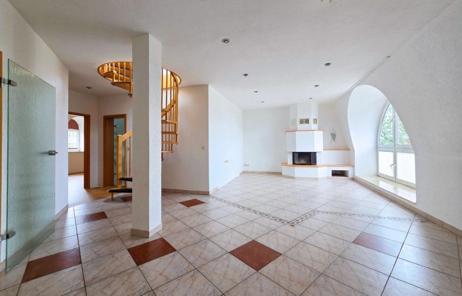 Wohnzimmer Maisonettewohnung K�then (Anhalt)