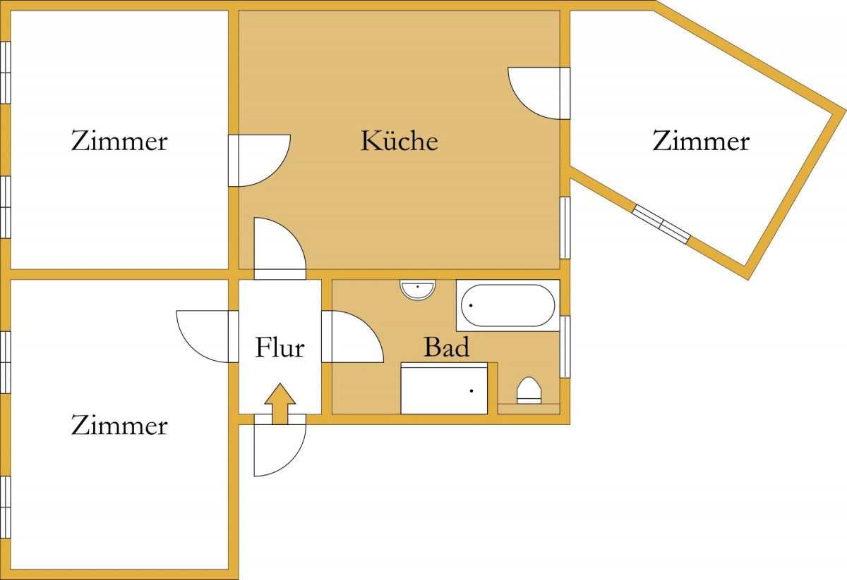 Frisch saniert & sofort bezugsbereit - attraktive 3-Zimmer-Wohnung in Bernburg - Foto 2