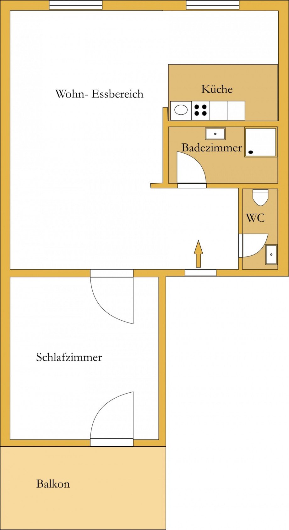 Grundriss Dachgeschosswohnung K�then (Anhalt)