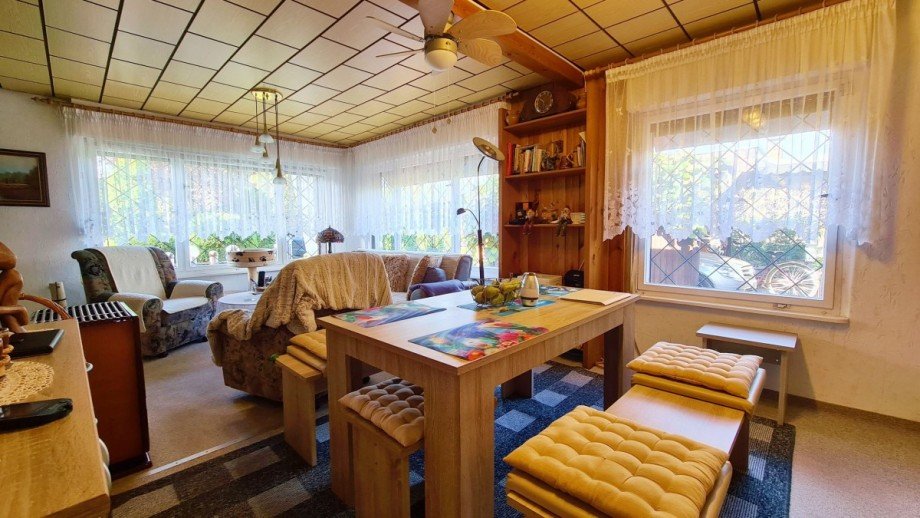 Wohnzimmer Bungalow Osternienburger Land