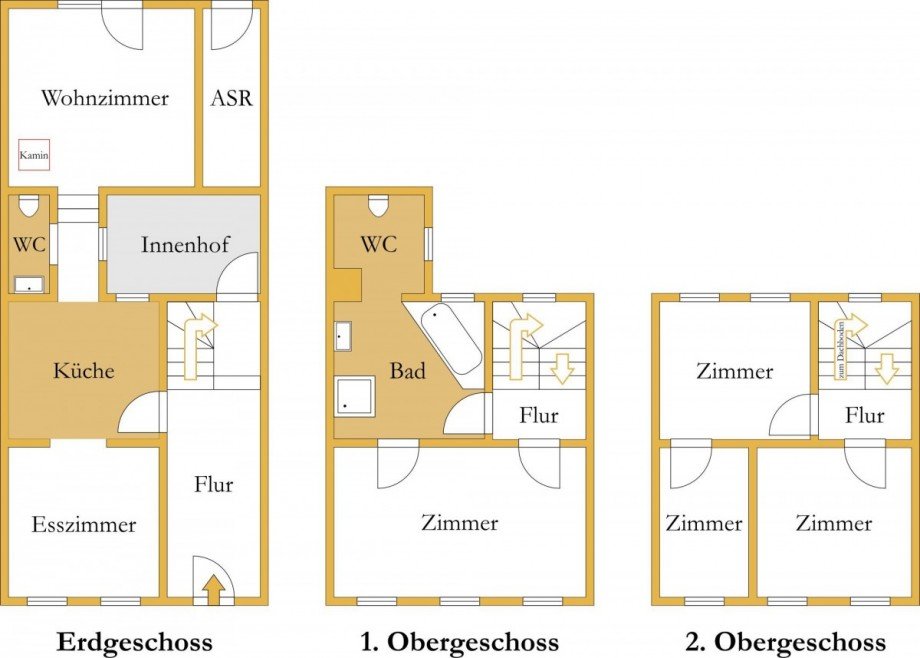 Grundriss Reihenhaus K�then (Anhalt)