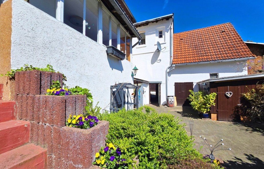 R�ckansicht Haus Gr�bzig