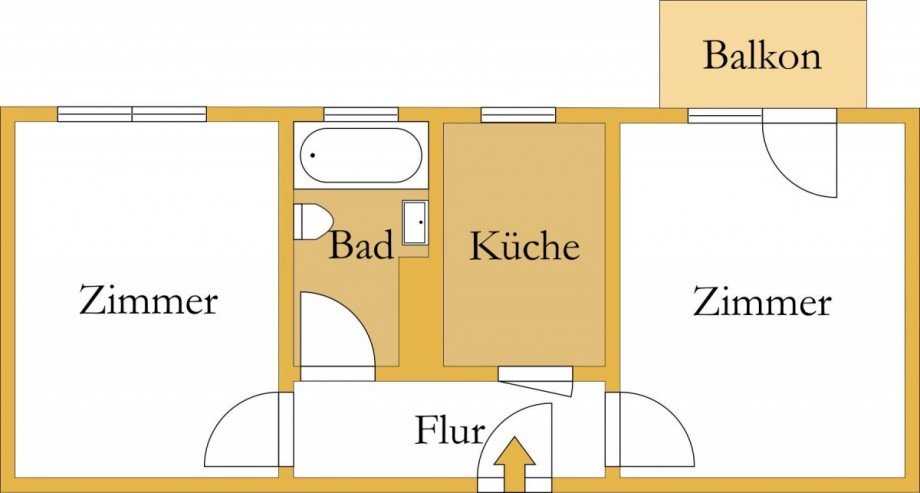 Grundriss Dachgeschosswohnung K�then (Anhalt)
