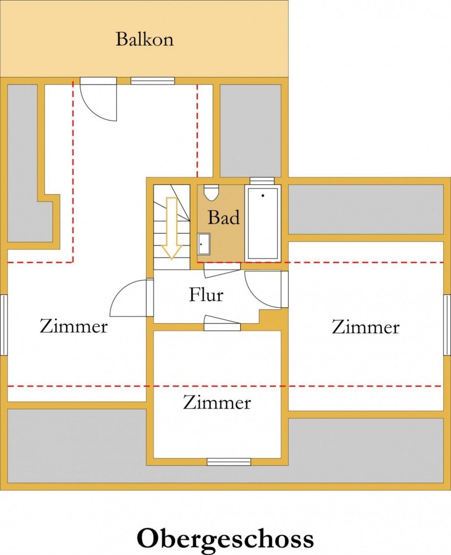 Grundriss OG Einfamilienhaus G�rzig