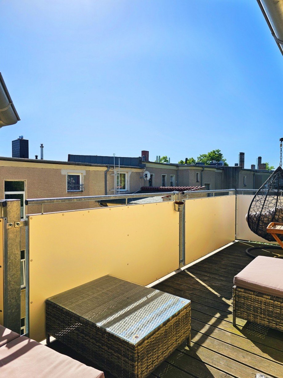 Balkon Aussicht Dachgeschosswohnung K�then (Anhalt)