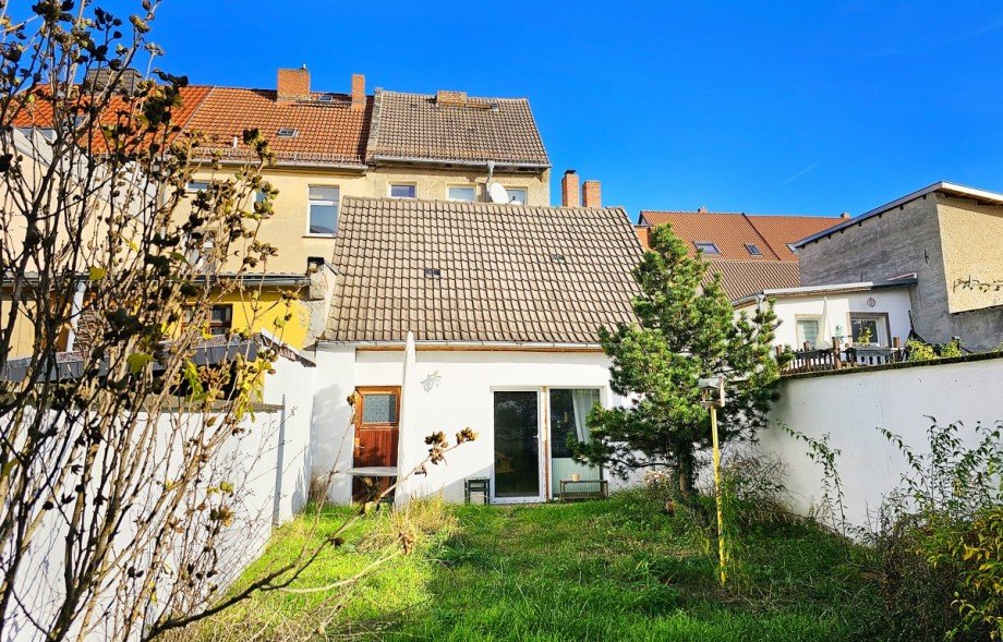 Haus Ansicht Garten Reihenhaus K�then (Anhalt)