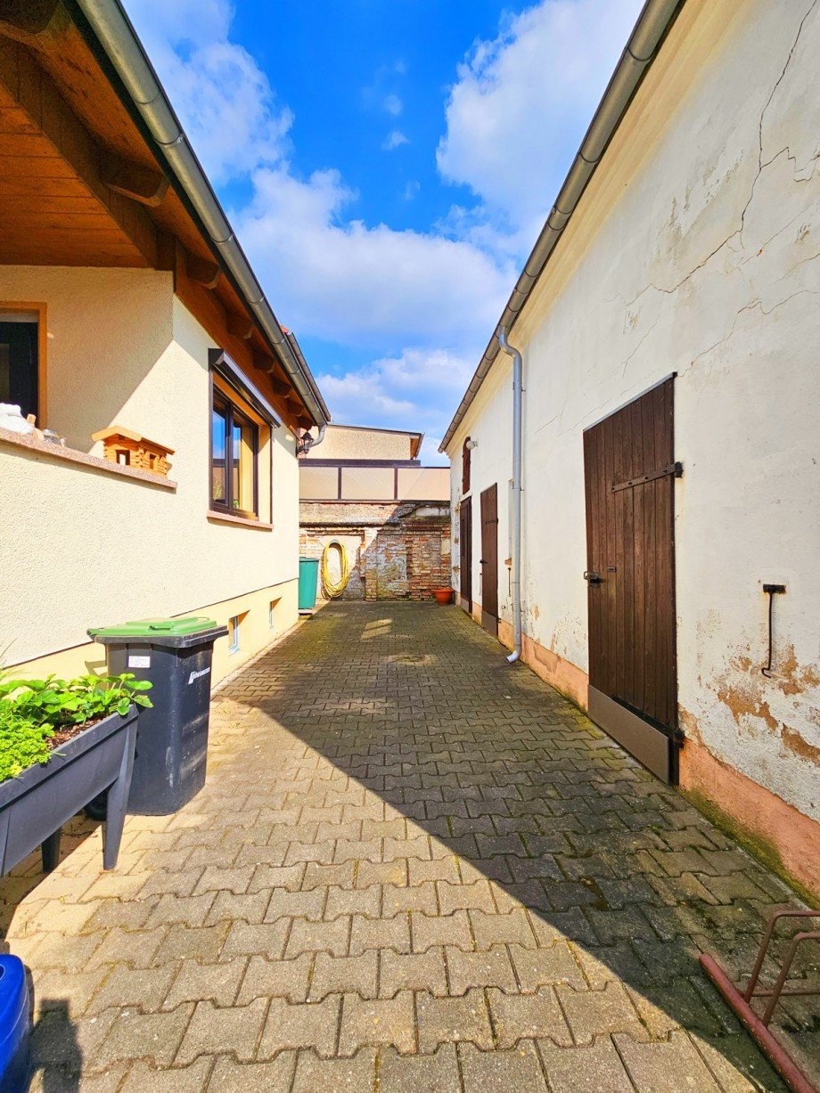 Innenhof Einfamilienhaus Osternienburger Land