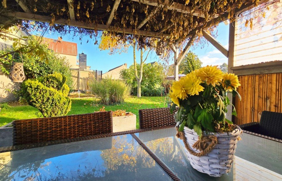Terrasse Doppelhaush�lfte Gro� Rosenburg