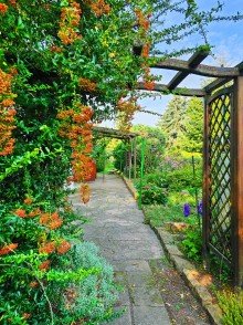 Garten Historischer Charme vor der Haust�r