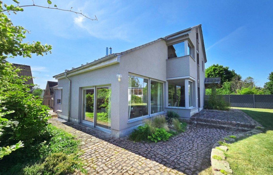 Au�enansicht Einfamilienhaus Gr�bzig
