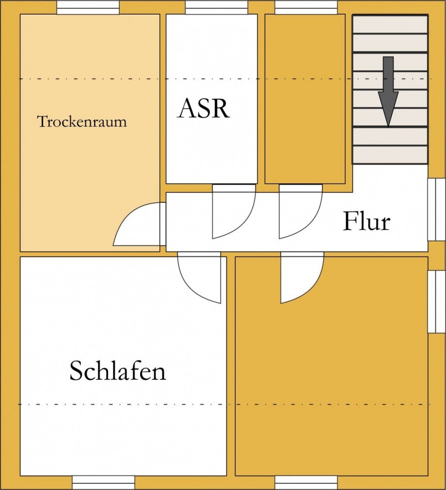 Grundriss_Mansarde_Hugo-junkers Erdgeschosswohnung K�then (Anhalt)