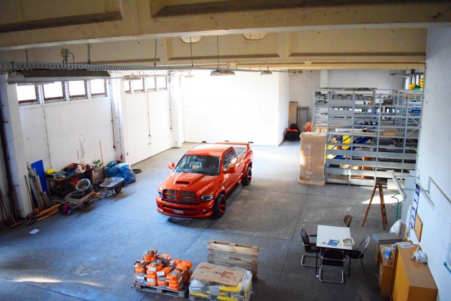 Halle von oben Gewerbegrundst�ck Oranienbaum-W�rlitz