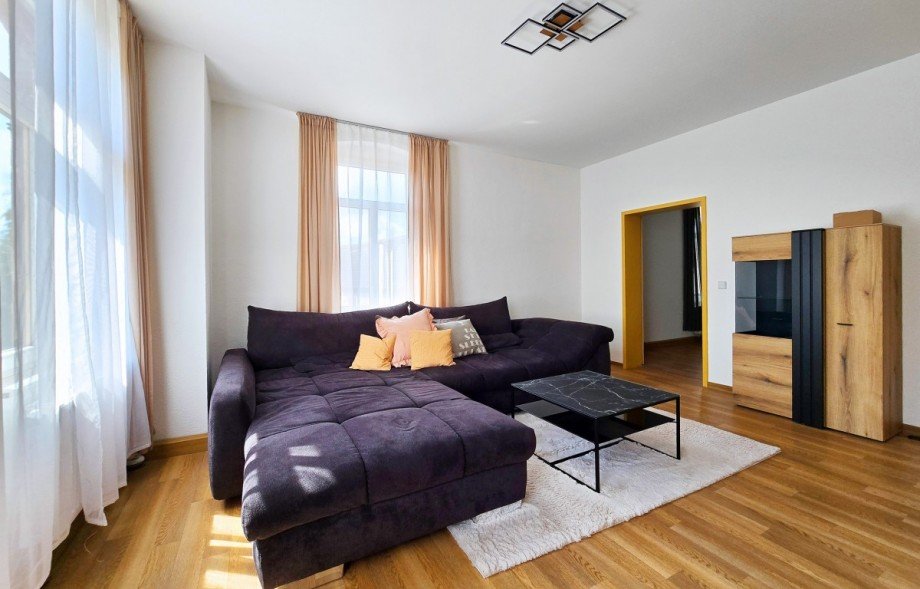 Wohnzimmer Etagenwohnung Petersberg