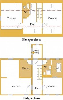 Grundriss Ein Ort zum Ankommen: Gem�tliche Doppelhaush�lfte mit viel Platz