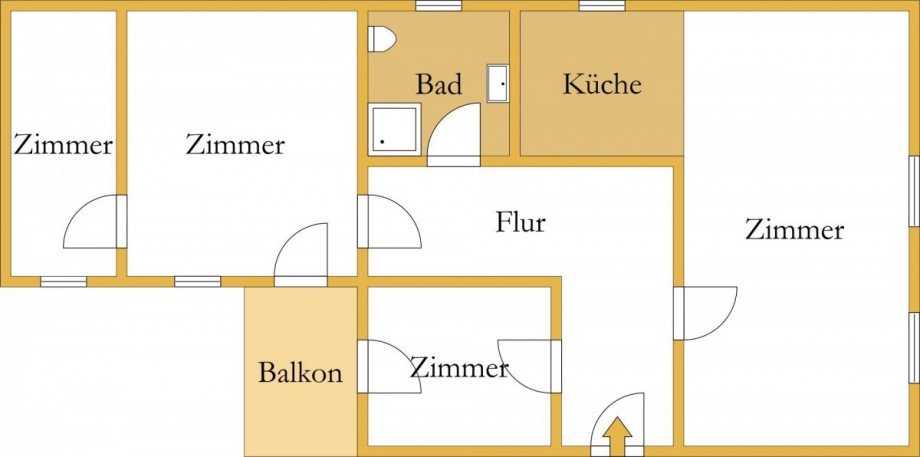 Grundriss Dachgeschosswohnung K�then (Anhalt)