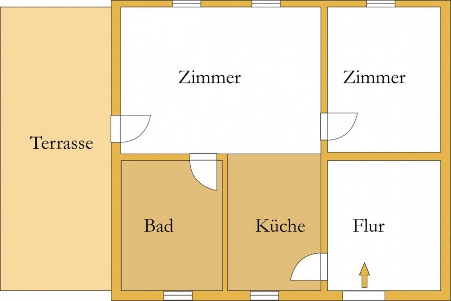 Grundriss Dachgeschosswohnung K�then (Anhalt)
