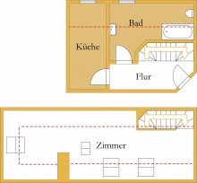 Grundriss Besonderes Wohnflair & Einbauk�che!