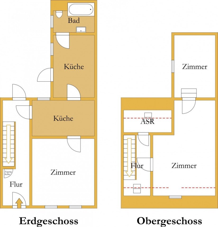 Grundriss Reihenmittelhaus Aken