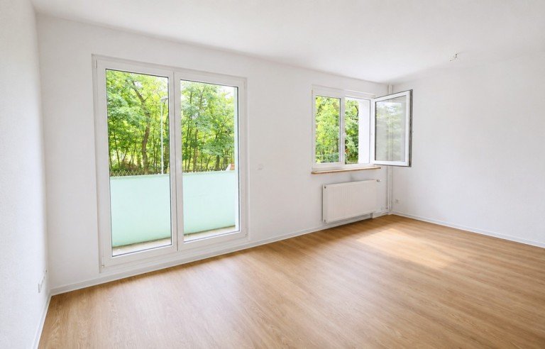 Wohnzimmer Dessau-Ro�lau Erdgeschosswohnung Frisch renoviert und sofort bezugsbereit - Erdgeschosswohnung mit Balkon
