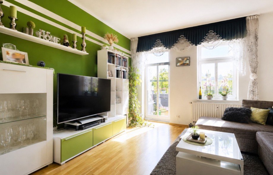 Wohnzimmer Etagenwohnung K�then (Anhalt)