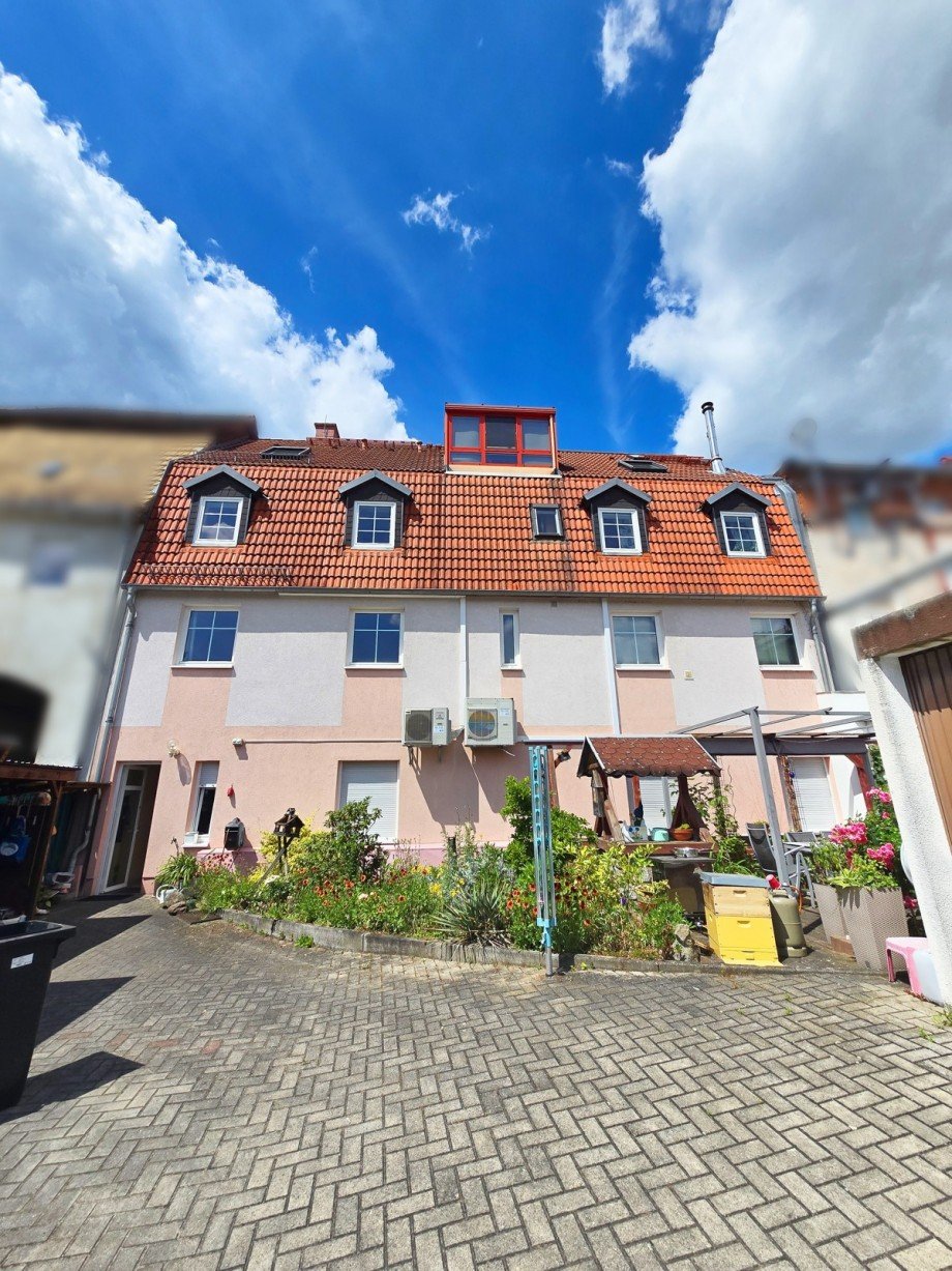 Hinteransicht Wohn- / Gesch�ftshaus Aken (Elbe)