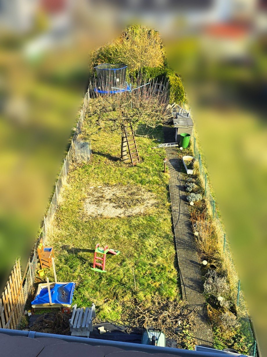 Garten von oben Reihenmittelhaus K�then (Anhalt)