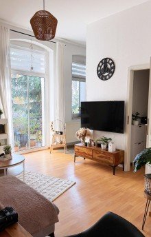 Wohnzimmer Top Lage: 3-Zimmer mit Balkon im Zentrum von K�then!
