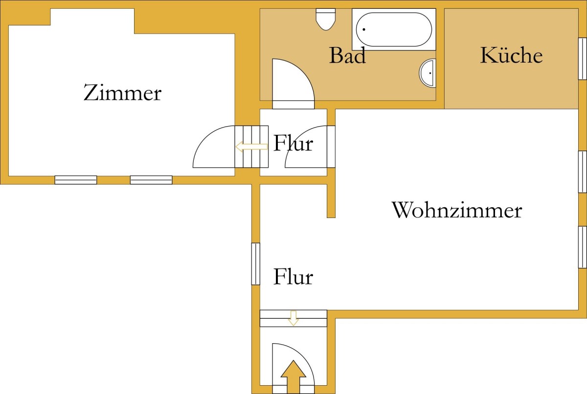 Charmante 2-Zimmer-Wohnung im Köthener Zentrum mit gemeinschaftlicher Dachterrasse - Photo 4