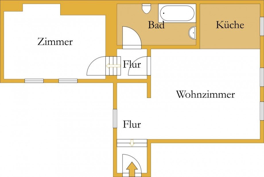 Grundriss Dachgeschosswohnung K�then (Anhalt)