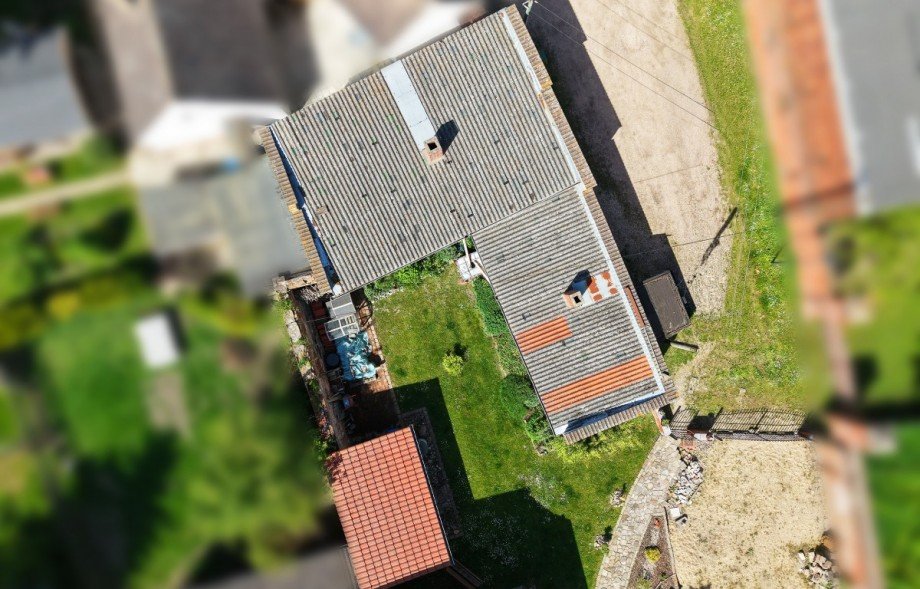 Luftbild Nebengelass Einfamilienhaus W�rbzig