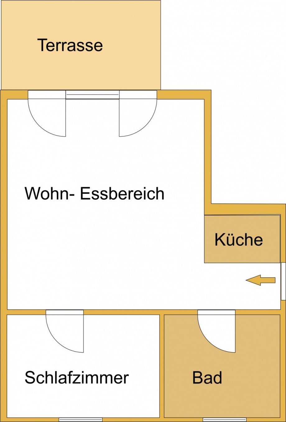 Grundriss Erdgeschosswohnung K�then (Anhalt)
