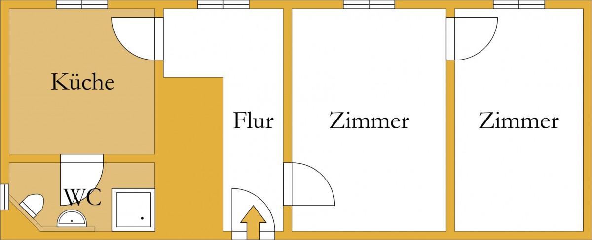 Wohnen im Grünen - Ihre 2-Zimmer-Wohnung in Prosigk - Foto 3
