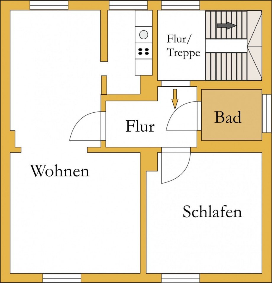 Grundriss_Hugo_Junkers Erdgeschosswohnung K�then (Anhalt)