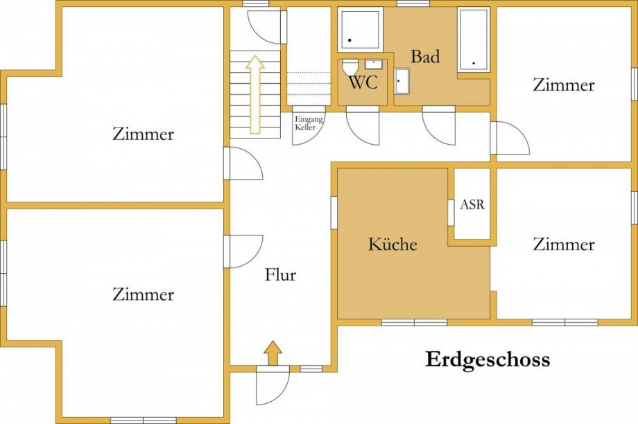 Grundriss Erdgeschoss Einfamilienhaus Wettin-L�bej�n