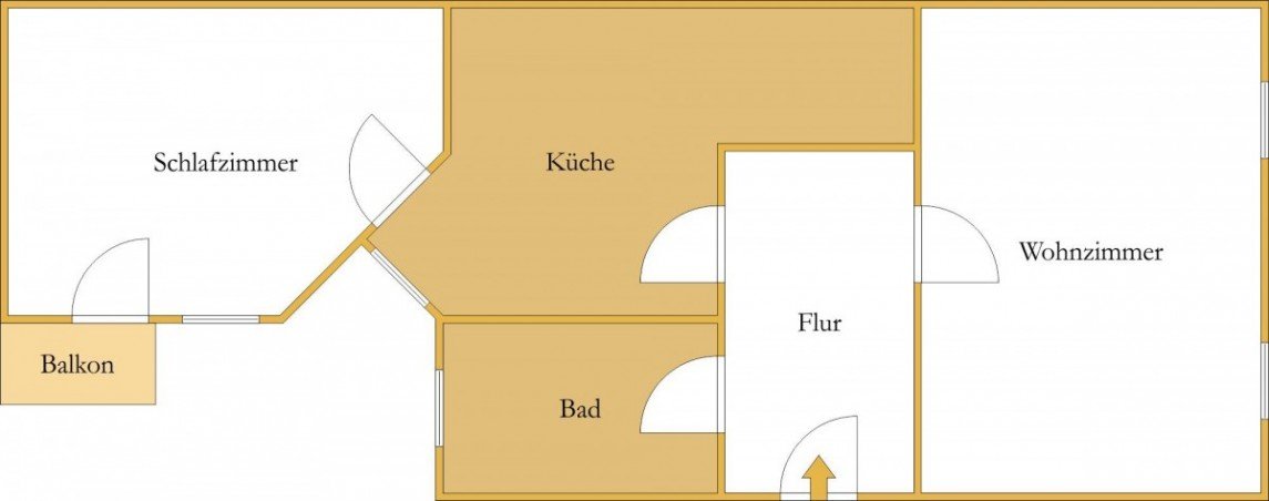 Grundriss Etagenwohnung K�then (Anhalt)