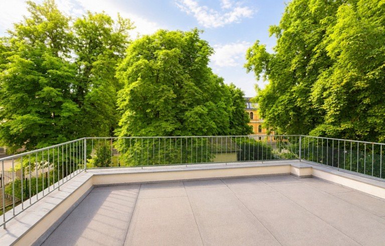 Terrasse K�then (Anhalt) Etagenwohnung Zentral wohnen mit gro�z�giger Dachterrasse