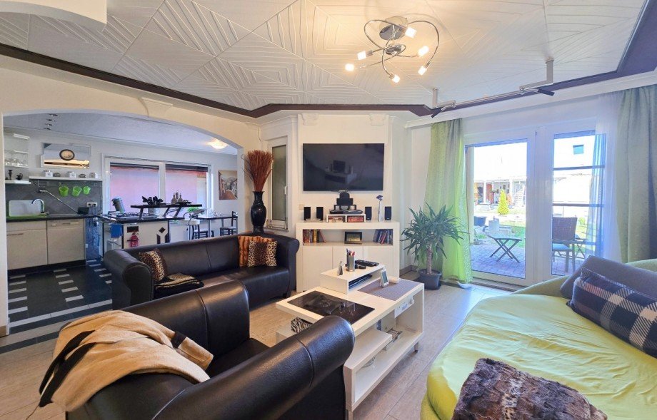 Wohnzimmer + K�che Haus S�dliches Anhalt