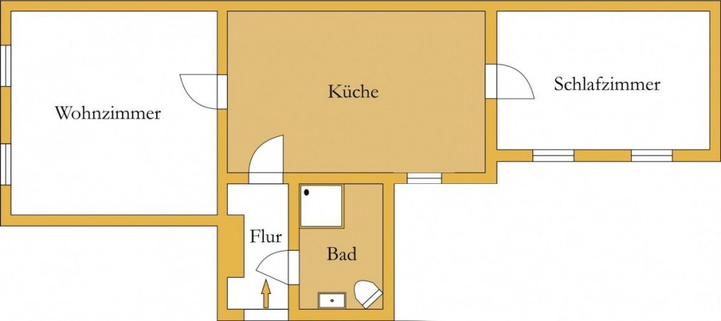 Grundriss Etagenwohnung Dessau-Ro�lau