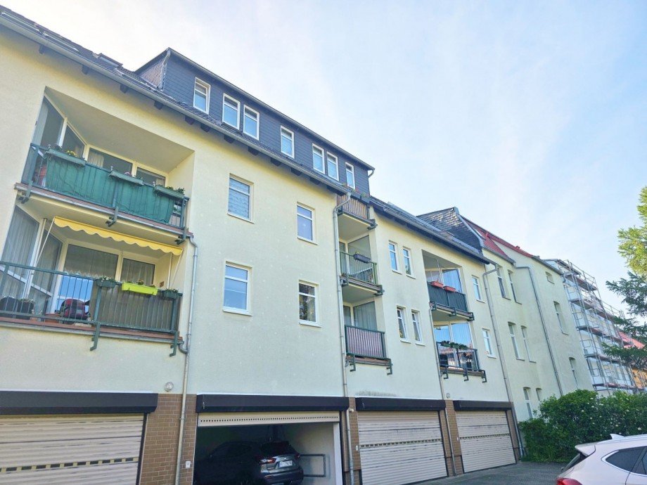 Balkon oben rechts Etagenwohnung K�then (Anhalt)