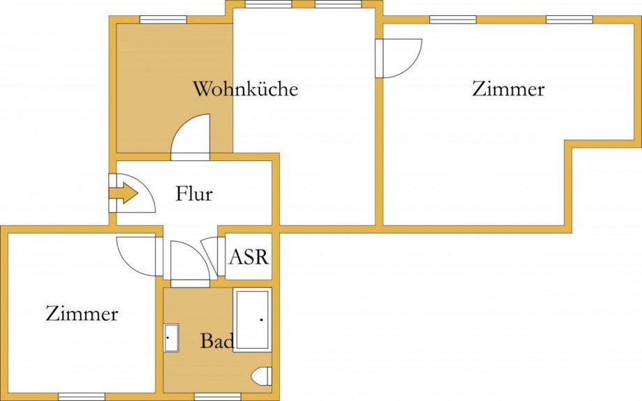 Grundriss Etagenwohnung Aken