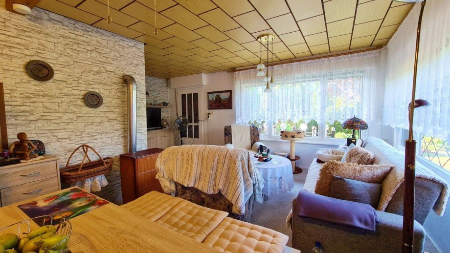 Wohnzimmer Bungalow Osternienburger Land