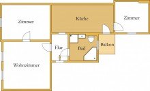 Grundriss Schickes Wohnen mit Balkon!