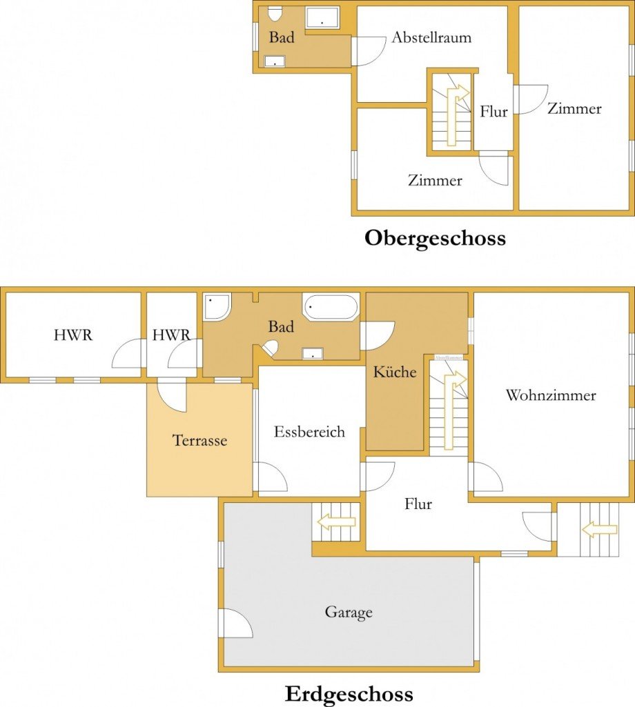 Grundriss Doppelhaush�lfte K�then (Anhalt)