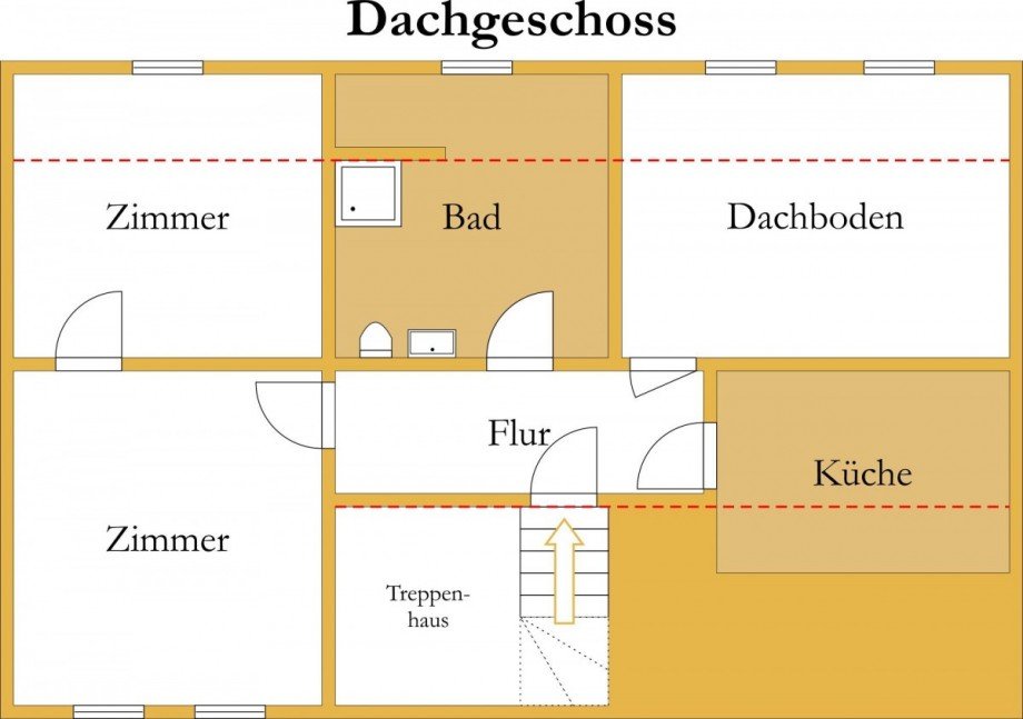 Grundriss Dachgeschoss Mehrfamilienhaus K�then (Anhalt)
