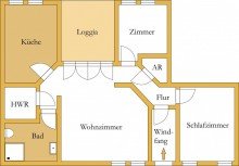 Grundriss Traumhafte Mietwohnung mit Loggia, Top-Ausstattung und Wohlf�hlambiente!